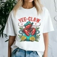 thumbnail image 3 of Yee Claw Yee Haw Crab Shirt, Cowboy Crawfish Meme Shirt, Funny Crawfish Tee, Summer Tee, 3 of 5