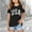 Black, variant on Girls T Shirts Graphic Short Sleeve Shirts Shoulder Cut-Out Crewneck Pullover Tops Girls Shirts Size 7-8 Years