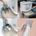 thumbnail image 5 of 3 in 1 Litter Box Shovel with Bags, Cat Litter Box Scoop Holder, Multi-Hole Sifting Litter Box Shovel for All Litter Types, Odor-Control Waste Disposal (Gray,1 Trash Bags), 5 of 8