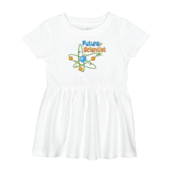 Inktastic Future Scientist with Atom Girls Baby Dress