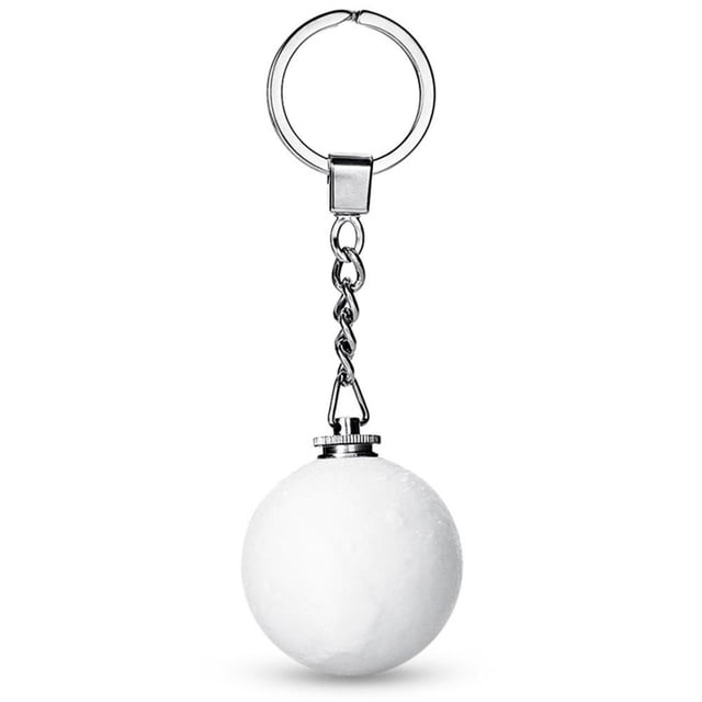 Impresión de luz Llavero Decoración 3D Luna Noche Lámpara Regalos () Blanco Hugtrwg Para estrenar