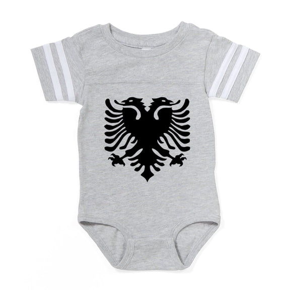 CafePress - Albanian_Eagle - Cute Infant Baby Football Bodysuit