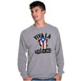 thumbnail image 5 of Viva La Puerto Rico Se Levanta Pride Long Sleeve TShirt Men Women Brisco Brands S, 5 of 5