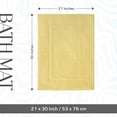 thumbnail image 3 of Alfombrillas de baño Feather & Stitch, 100% algodón, 2 piezas, amarillas, 3 of 8