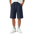 thumbnail image 2 of Shorts Bermuda para Niño - Shorts hasta la Rodilla con Cintura Elástica para Niño, Verano, Casuales, Lisos, Tipo Pull on, Shorts con Bolsillos, 2-3 Años, 2 of 7