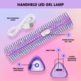thumbnail image 6 of Salon Perfect Cordless Nail Lamp with Stand, Handheld UV/LED Light for Gel Nail Polish, Rechargable USB Nail Dryer for Fast Curing, Pink, 6 of 11