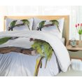 thumbnail image 5 of Ambesonne Tropical Duvet Cover Set, 2 Parrot Macaw Bird, 2-Calking, Green White Brown, 5 of 7