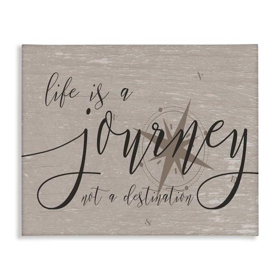 Stupell Industries Farmhouse Life is a Journey Canvas Art, 20 x 16, by Lil' Rue