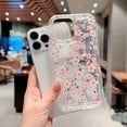 thumbnail image 4 of Funda de teléfono suave anticaídas con flores multicolores para iPhone 14, 13, 12, 11, 15, 16 Pro Max, SE, XR, X, XS, 7, 8 Plus, funda de cojín transparente, 4 of 4