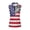 Flag Eagle Print, variant on HUIACONG Distressed Flag Print Half Zip Neck Collar Ladies Golf Shirt, Sleeveless Fashion Versatile Sleeveless Golf Shirts for Tennis Outdoor Sports Running