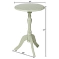 thumbnail image 7 of Decor Therapy Olive Branch Chic Pedestal Round Accent Table, Traditional, 24" x 15" x 15", 7 of 7
