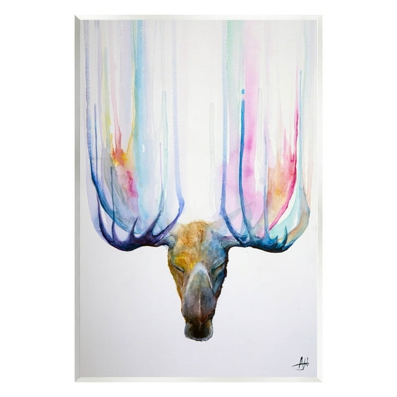 Antler Streaks Modern Deer Animals & Insects Graphic Art Unframed Art Print Wall Art