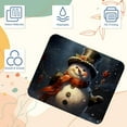thumbnail image 3 of Snowman Square Non-Slip Rubber Bottom Printed Desk Mat Mouse Mat Gaming Mousepad Desk Pad - 8.3x9.8 Inch, Suitable for Office and Gaming, 3 of 6