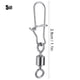 thumbnail image 5 of 50 Piezas Giratorias De Barril De Pesca, 2 # 4 # 5 # 6 # 8 # Conector De Pesca Rodamiento Giratorio De Acero Inoxidable Para Accesorios De Aparejos De Pesca De Agua Dulce, 5 of 7