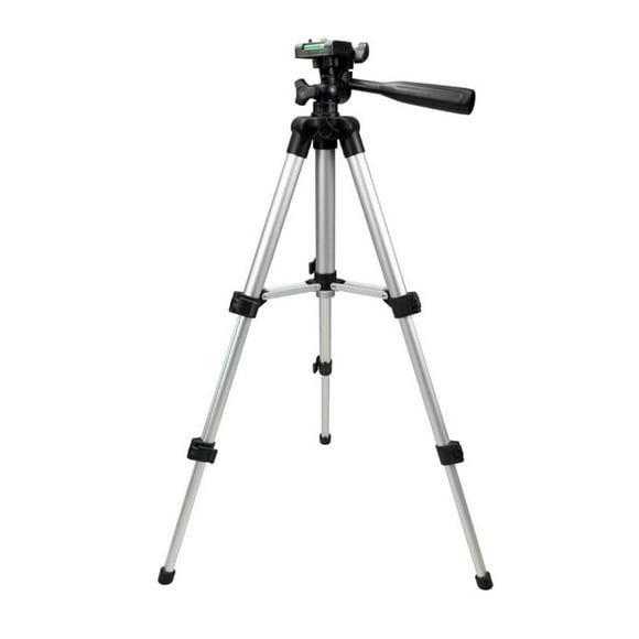 EASTIN Trépied Télescopique Réglable en Hauteur 360 Degrés pour Appareil Photo Reflex / Moniteur LCD / Caméscope (Argent)