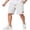 White, variant on Men' Cotton Shorts Casual Summer Beach Shorts Lightweight Stretch Twill Drawstring Golf Shorts