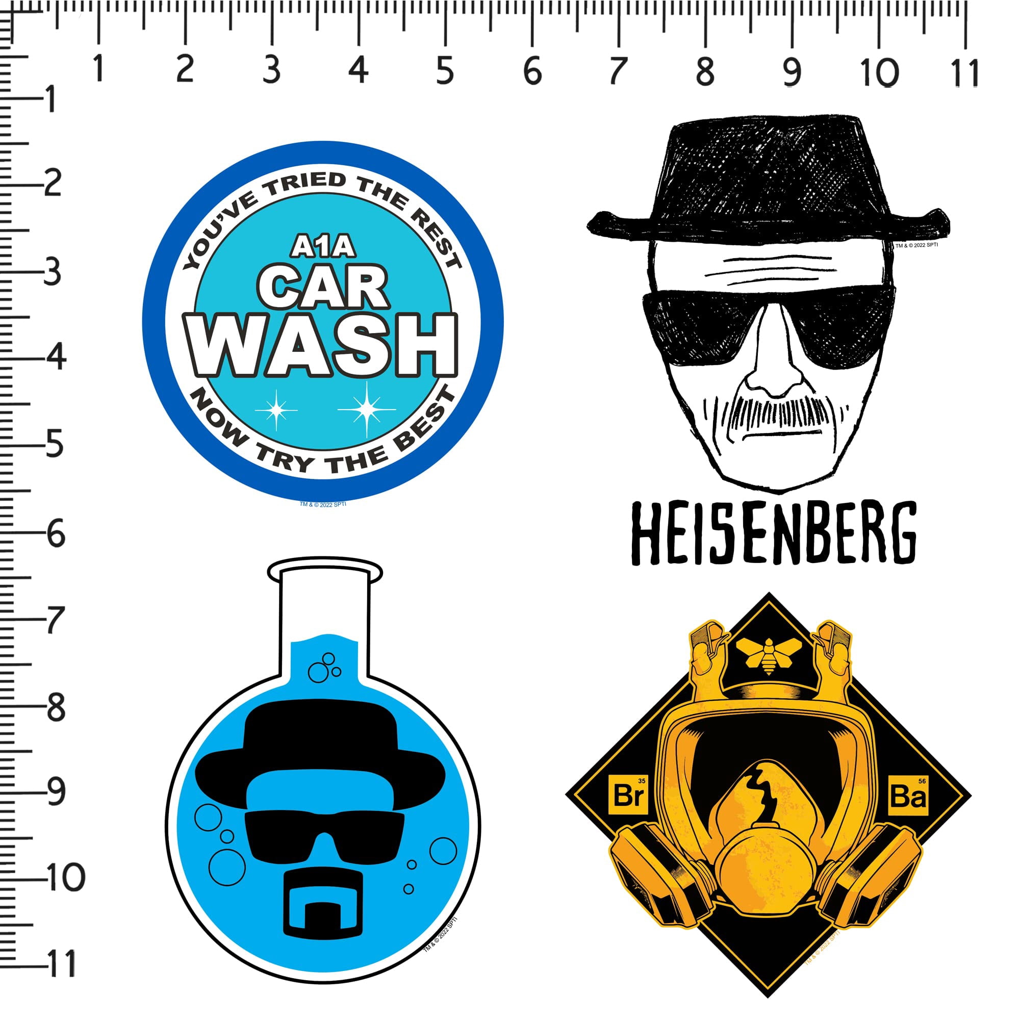 Breaking Bad 150 Count Vinyl Large Deluxe Stickers Variety Pack  Iconic TV Series Decals for Laptop, Water Bottle, Scrapbooking, Tablet, Indoor & Outdoor Use