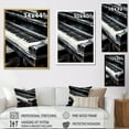 thumbnail image 4 of Designart "Serenity In Black And White Piano Keys III" Music Floater Framed Canvas Wall Art, 4 of 5