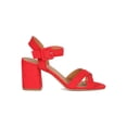 thumbnail image 2 of Women Open Toe Crisscross Ankle Strap Low Block Heel Sandal 18839, 2 of 6