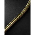 thumbnail image 2 of 925 Silver Green diamonds tennis bracelet,14k gold plated , delicate bridal bracelet, thin diamond bracelet for women, gift for her, 2 of 3