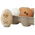 thumbnail image 1 of Paw Prints Pair Dog Cat Egg Chicken Rubber Stamp - Small 3/4 Inch, 1 of 1