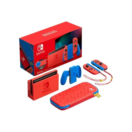 Nintendo Switch with Red Joy-Con - Mario Red & Blue Edition - game console - Full HD - red