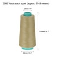 thumbnail image 2 of Uxcell 3000 Yards 40S/2 All-Purpose Polyester Sewing Thread (Khaki), 2 of 5