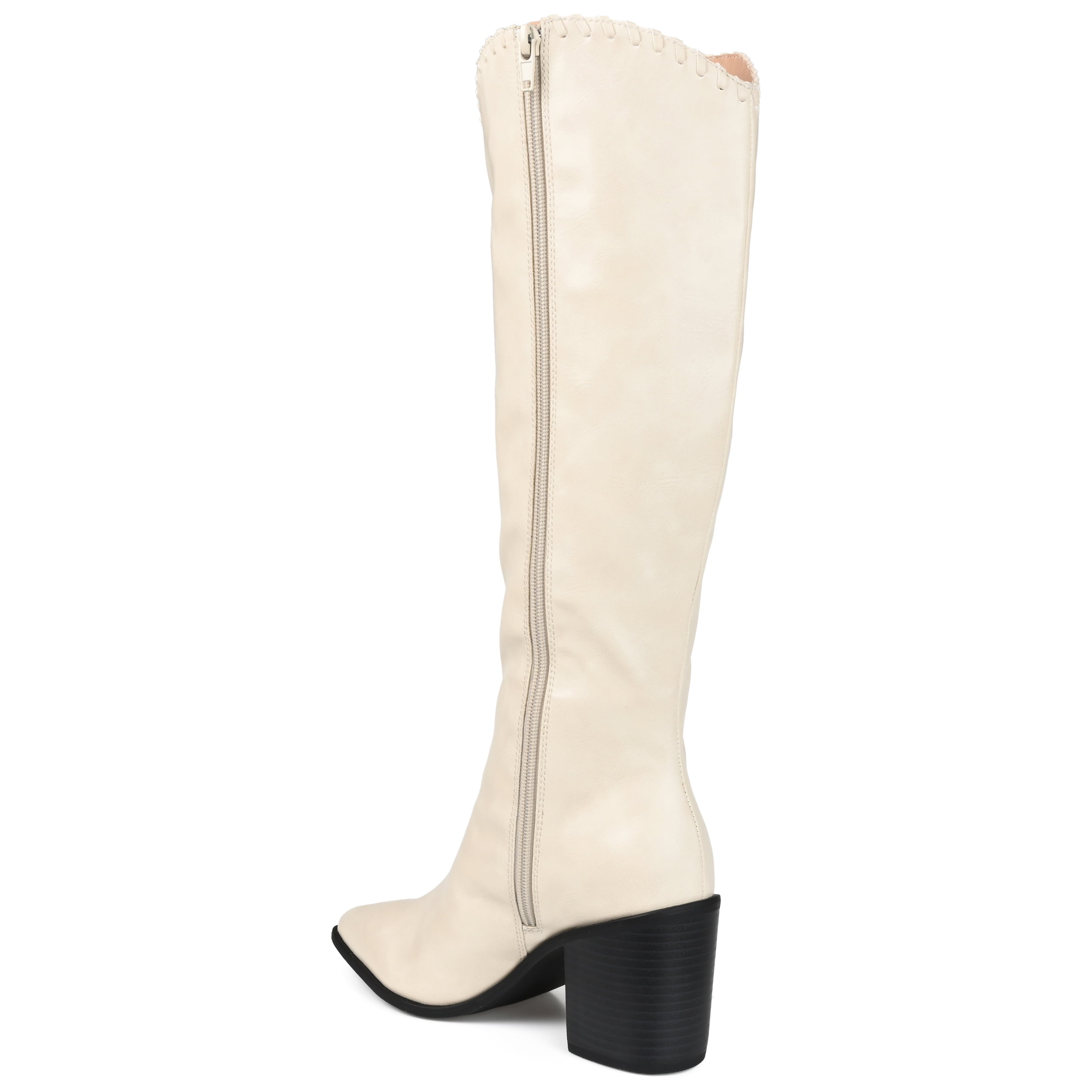 Journee Womens Daria Stacked Heel Knee High Boots