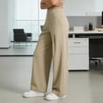 thumbnail image 6 of JYnXIANTI Womens High Waisted Pants Lightweight Pleated Front Pants Loose Athletic Running Trousers with Pockets for Women, 6 of 6