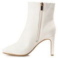 thumbnail image 2 of Journee Womens Sarla Inside Zip Block Heel Booties, 2 of 8