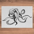 thumbnail image 6 of Ambesonne Octopus Jigsaw Puzzle, Comic Funny Art Doodle, Heirloom-Quality Fun Activity for Family Durable Cardboard, 1000 pcs, Black White, 6 of 6