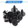 thumbnail image 3 of Unique Bargains 10 Pcs Car Fender Liner Splash Shield Bumper Cover Screw Kit for Toyota Avalon 2009-2012 Black, 3 of 6