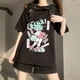 thumbnail image 4 of SASSYME Anime gótico T-shirt hermosa mujer suelta camiseta Punk oscuro Streetwear señoras gótico Top Harajuku ropapangjing, 4 of 4