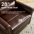 thumbnail image 5 of Power Lift Recliner Chair for Elderly with Adjustable Headrest, Massage and Heat, Lay Flat, Brown, 5 of 8