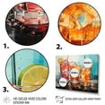 thumbnail image 3 of Designart "Cocktails Glass Representation Colorfuled II" Food & Beverage Floater Framed Wall Decor, 3 of 7