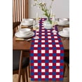 thumbnail image 4 of Boanket 4th of July Table Runner - 60 Inch Long, Kitchen Dining Table Runner Dresser Scarves, Independence Day Red Blue White Plaid Checkered Farmhouse Decor for Coffee Tables Wedding Party Banquet, 4 of 8