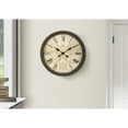 thumbnail image 1 of Monarch Specialties I 9048 - Clocks, 20" Round, Wall Clock, Antique Brown, Transitional, 1 of 4
