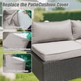 thumbnail image 6 of FKS LIFE 4Pcs Patio Cushion Covers Replacement, Outdoor Patio Seat Cushion Covers ,Water Resistant Seat Back Slipcovers（25*25*3.15in）, 6 of 8