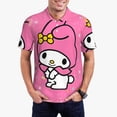 thumbnail image 2 of Lsque Sanrio Pattern Golf Shirts for Men Dry Fit Print Moisture Wicking Performance Short Sleeve Polo Shirt-4X-Large, 2 of 7