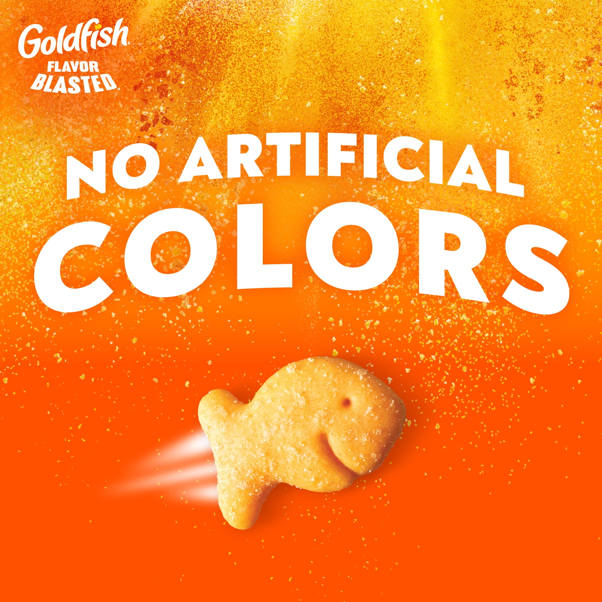 (3 pack) Goldfish Crackers, Flavor Blasted Xtra Cheddar Crackers, Family Size, 10 oz Bag