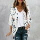 thumbnail image 1 of Cárdigan para mujer, chaquetas estampadas de moda, primavera y verano, chaquetas estampadas de manga 3/4, abrigos para mujer, 1 of 5