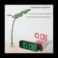 thumbnail image 3 of RotacióN de 180° ProyeccióN Despertador 12/24H LED Reloj Digital Carga USB Proyector de Techo Despertador (Blanco), 3 of 5
