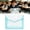 Light Green, variant on Navy Blue Trim A4 Waterproof File Pouch, 33x24.5cm/13x9.6in Business Transparent Document Envelope, Snap Closure Storage Bag for Office Filing & Craft Stationery, 1Pcs