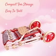 thumbnail image 6 of The New York Doll Collection Baby Doll Stroller Jogging Toy Stroller Floral, 6 of 8
