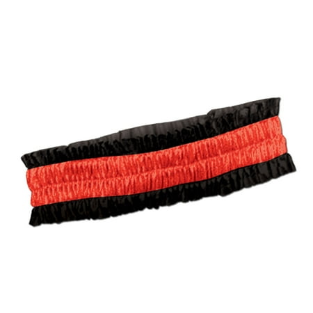 Club Pack of 12 Black and Red Dealer's Arm Bands