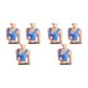 thumbnail image 4 of Guardurnaity 3 piezas Support Bra - Transpirable para máxima comodidad Sujetadores sin costuras Top Fitness Sports Bra Ropa deportiva Ropa azul METRO 2piezas, 4 of 6