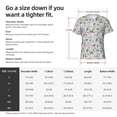 thumbnail image 4 of Bixox Men's Carrot Rabbit Printed Short Sleeve Skinny Athletic T-Shirt, 4 of 6