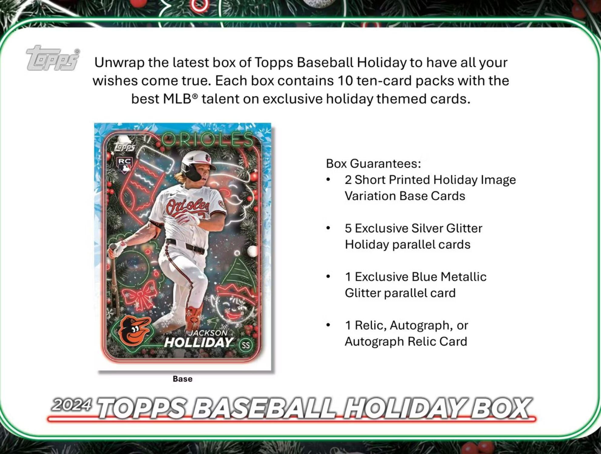2024 Topps Holiday Baseball Mega Box - Walmart.com