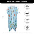 thumbnail image 6 of HELLHERO Polyester Long Kimono Swimsuit Cover Up for Beach Premium Lightweight Dinosaur and Giraffe Pattern, 6 of 6