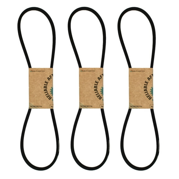 RAParts (3 Pk) 1/2" x 52" Fractional V-Belt M146339 Fits John Deere Riding Mower SST18 4L520